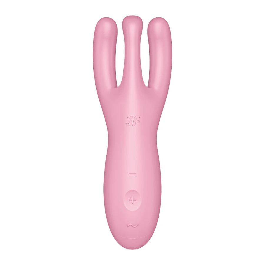 SATISFYER - THREESOME 4 VIBRATORAPP BLAU